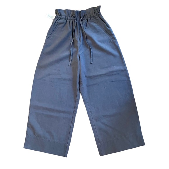 ARITZIA The Group Babaton The Kerri Pant Wide Leg Cropped in Periscope New - Picture 2 of 12